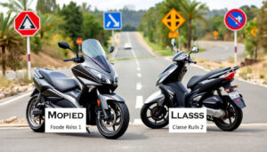 Moped klass 1 och 2: skillnader, regler och körkort 2026